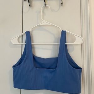 Ribbed girlfriend collective sports bra